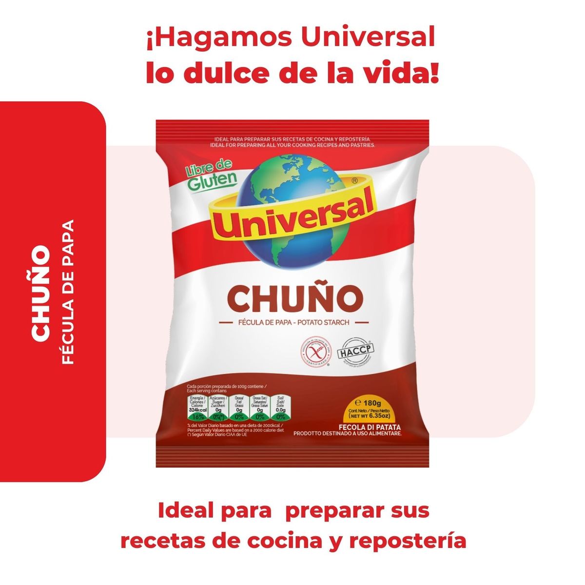 UNIVERSAL - Chuño Universal Bolsa 180 g