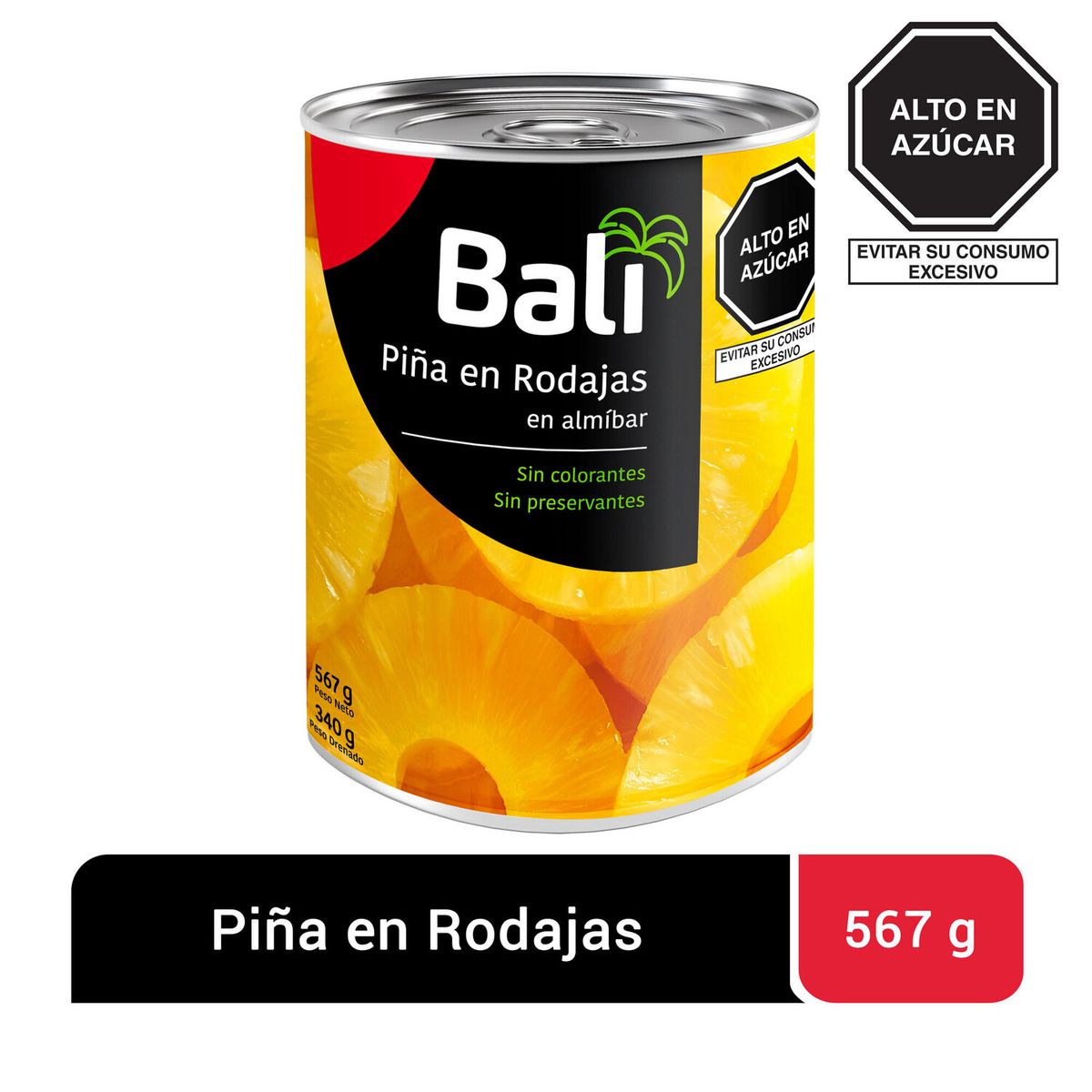 BALI - Piña en Rodajas Bali Lata 567 g