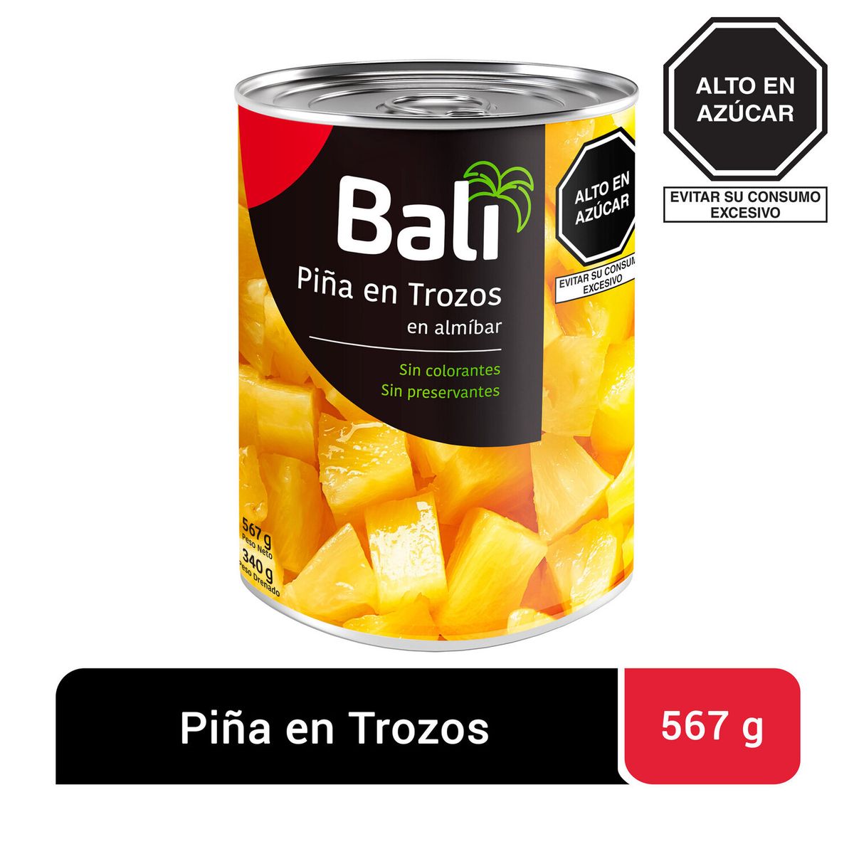 BALI - Piña en Trozos Bali Lata 567 g