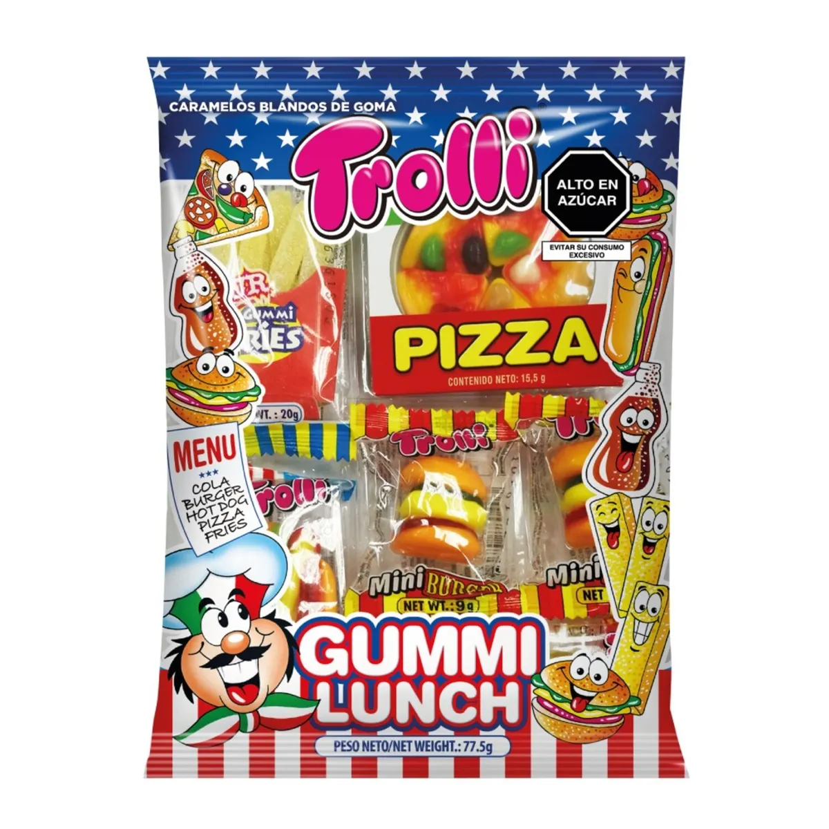 TROLLI - Gomitas Trolli Lunch Bag Empaque 77 g
