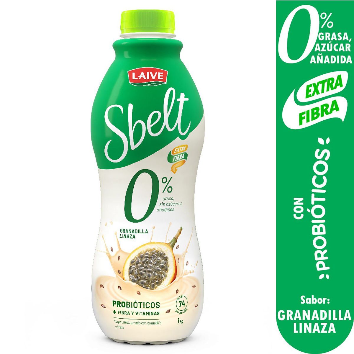 LAIVE - Yogurt Laive Sbelt Granadilla Botella 1 Kg