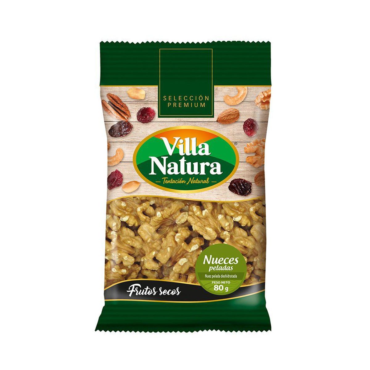 VILLA NATURA - Nueces Peladas Villa Natura Bolsa 80 g