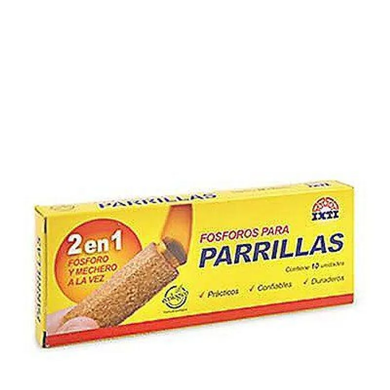 INTI - Fósforos Inti Parrilla Caja 10 Und