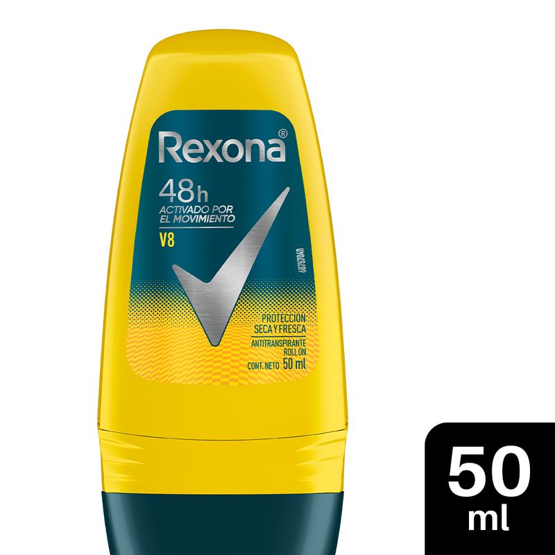 REXONA - Desodorante Rexona Motion Sense V8 Envase 50 mL