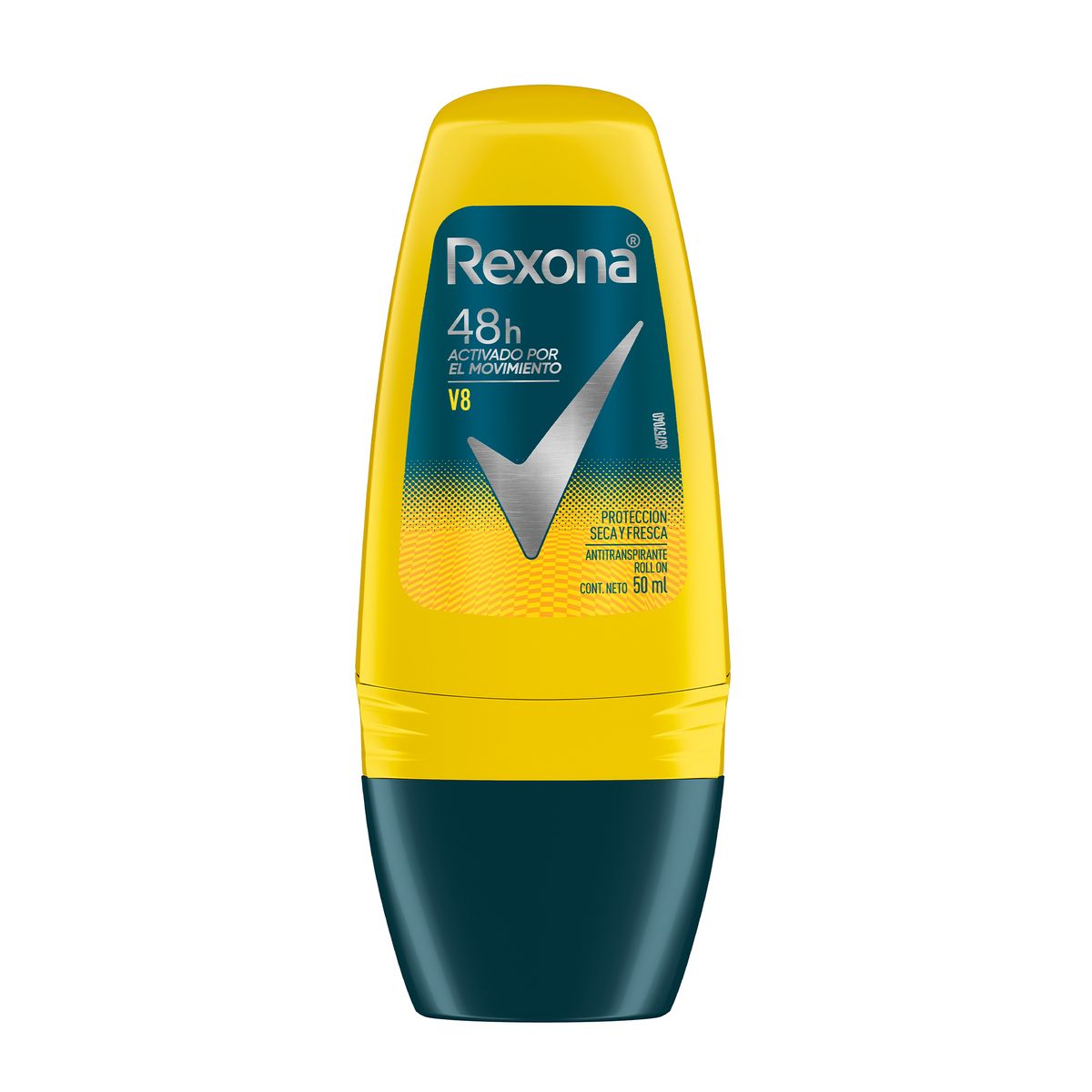 REXONA - Antitranspirante Roll On Rexona Men V8 Envase 50 mL