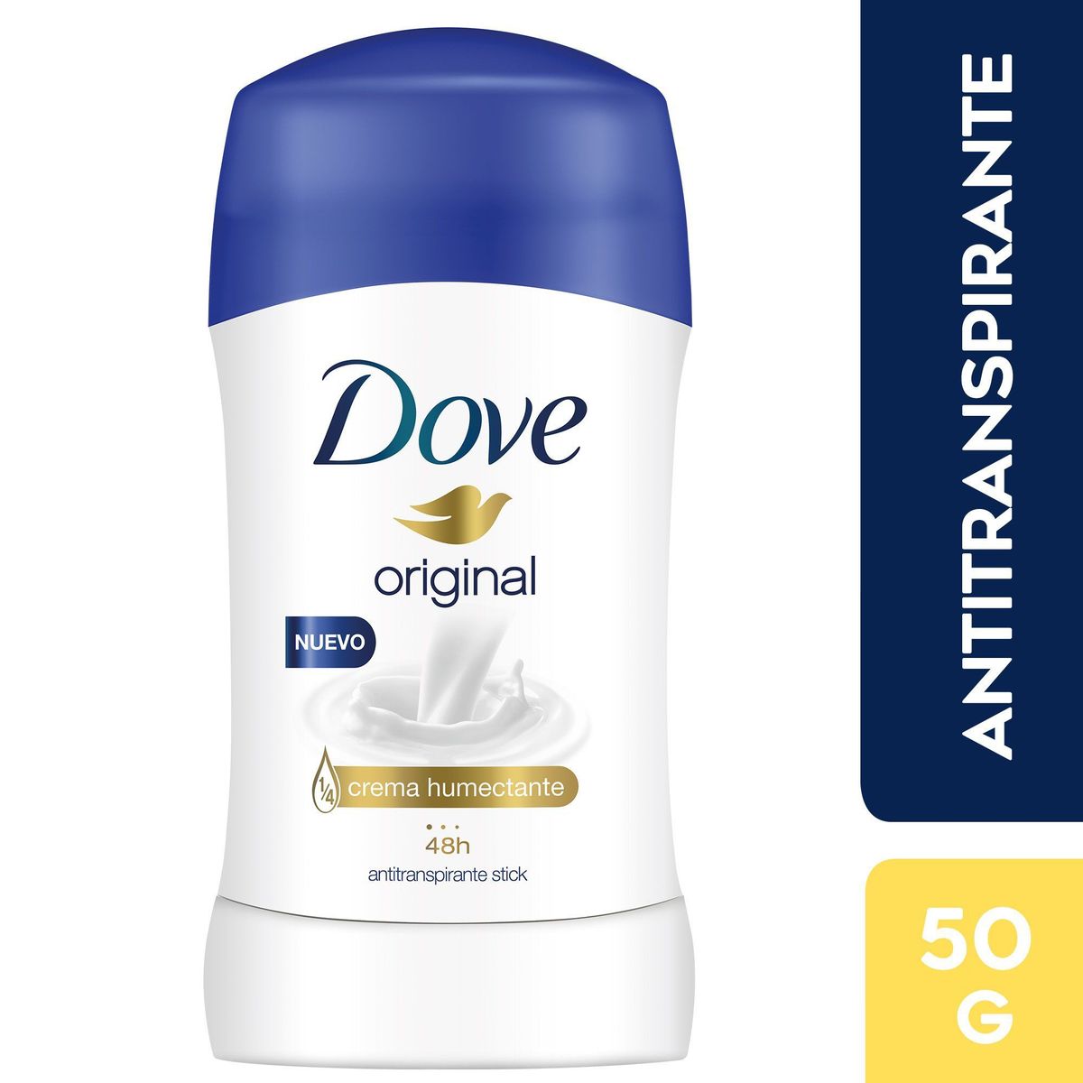 DOVE - Antitranspirante en Barra Dove Original 48h Envase 50 g