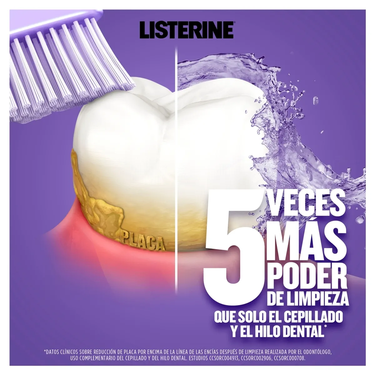 LISTERINE - Enjuague Bucal Listerine Cuidado Total Botella 1 L