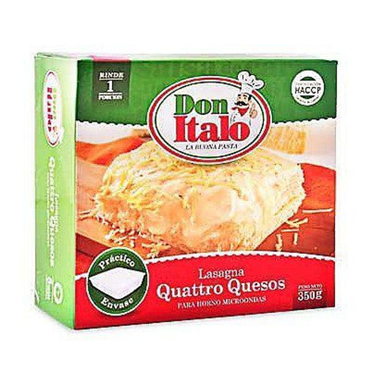 DON ITALO - Lasaña 4 Quesos Don Italo Caja 350 g
