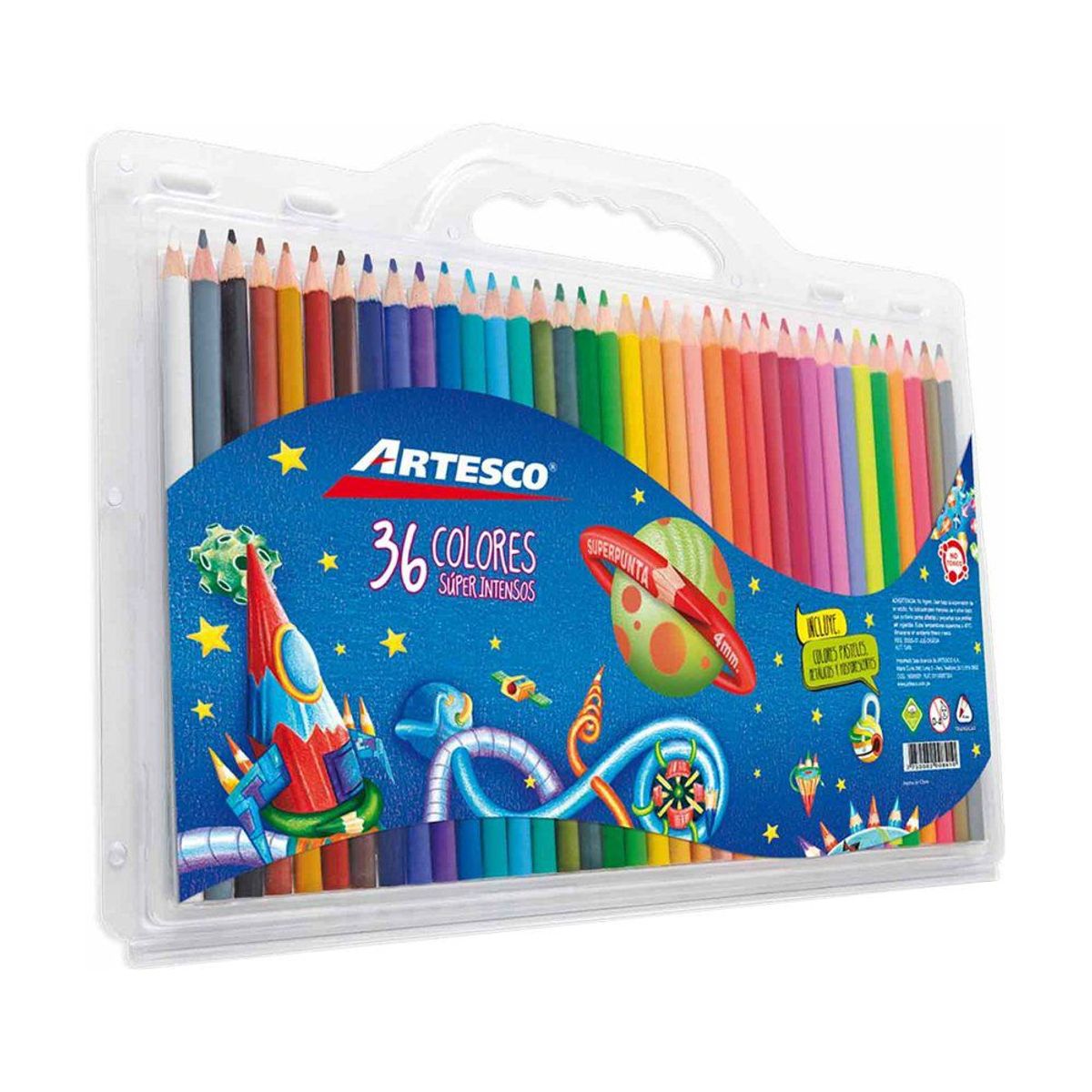 ARTESCO - Colores Artesco Triangulares Estuche 36 Und