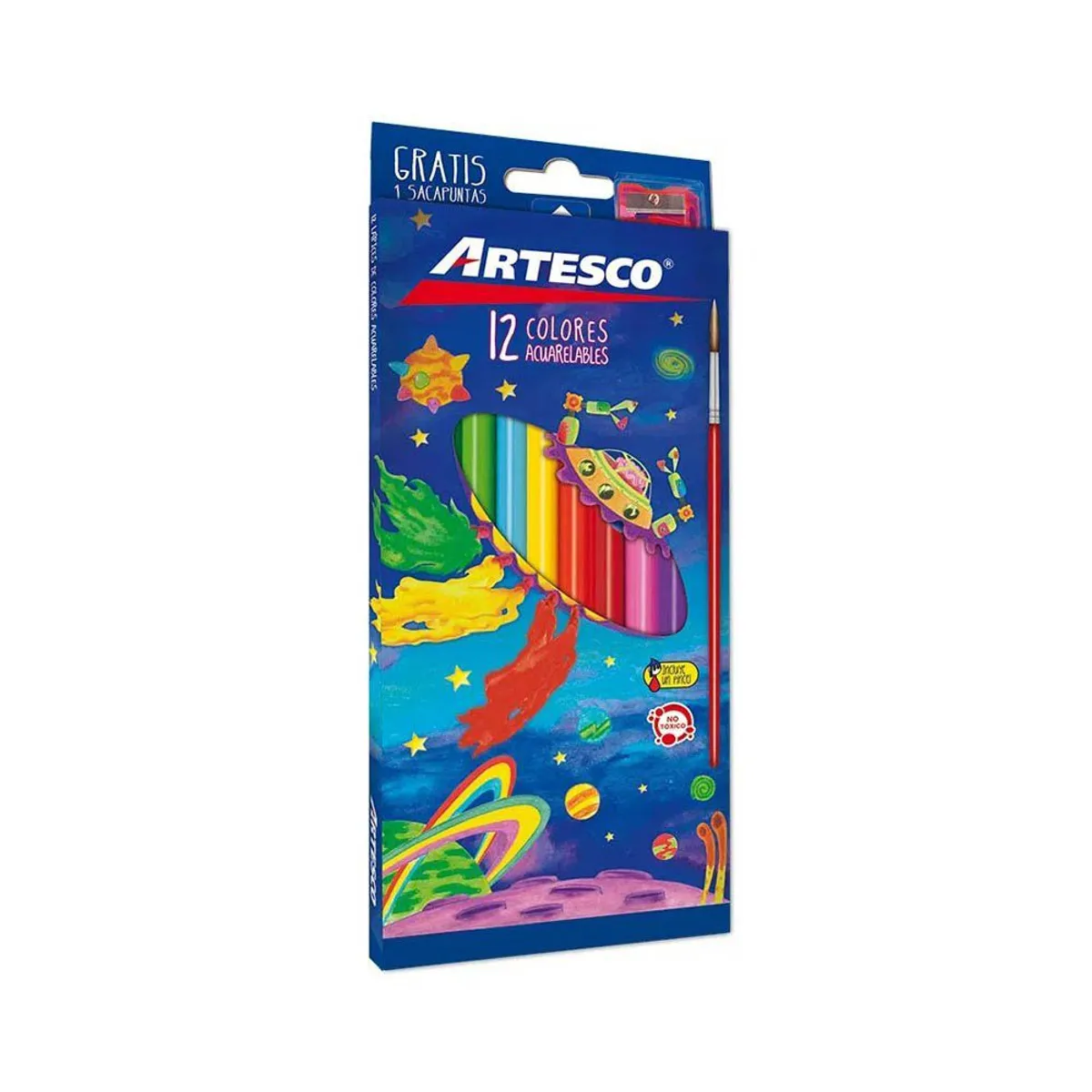 ARTESCO - Colores Acuareleables Artesco Triangulares Empaque 12 Und