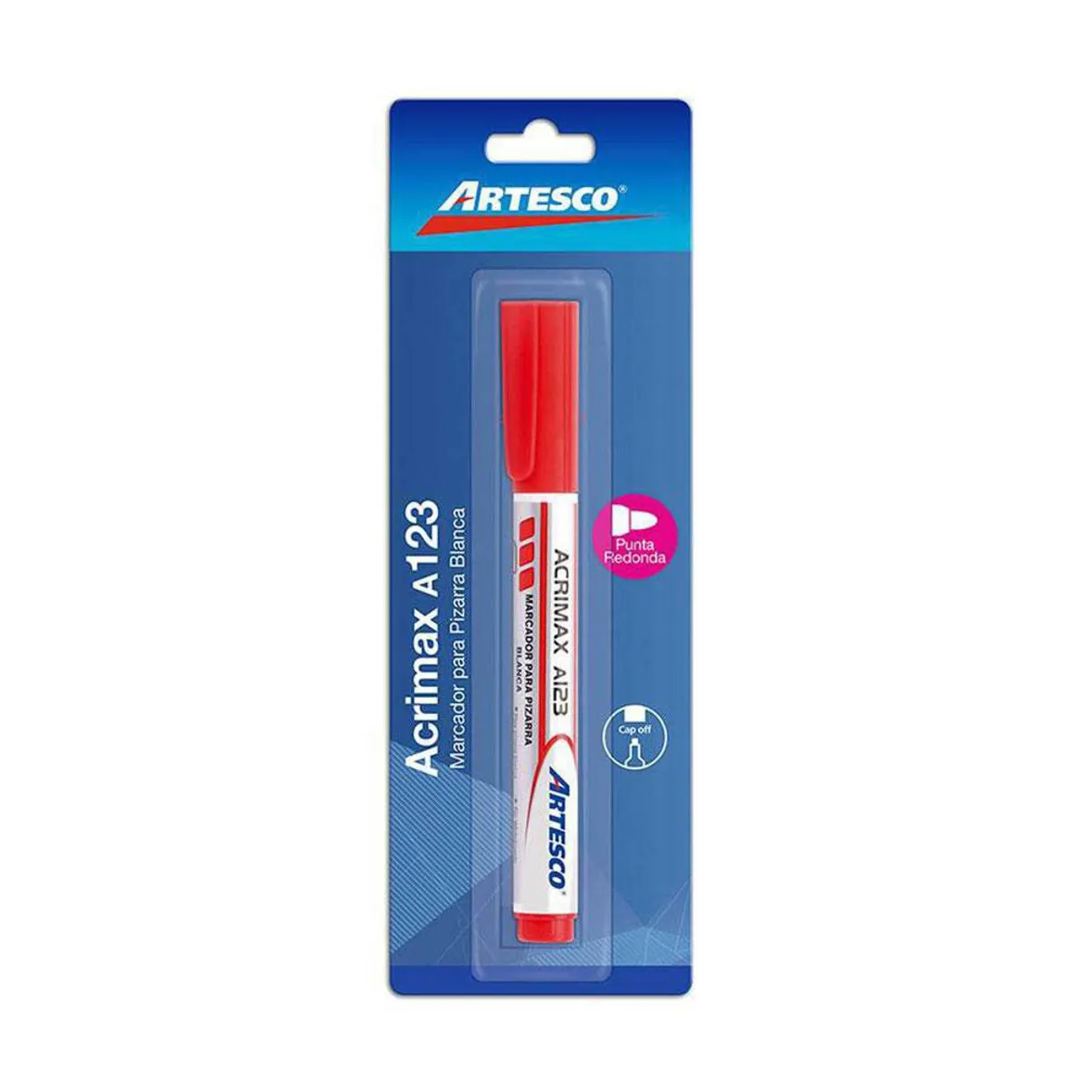 ARTESCO - Plumón Para Pizarra Artesco Acrimax A123 Color Rojo