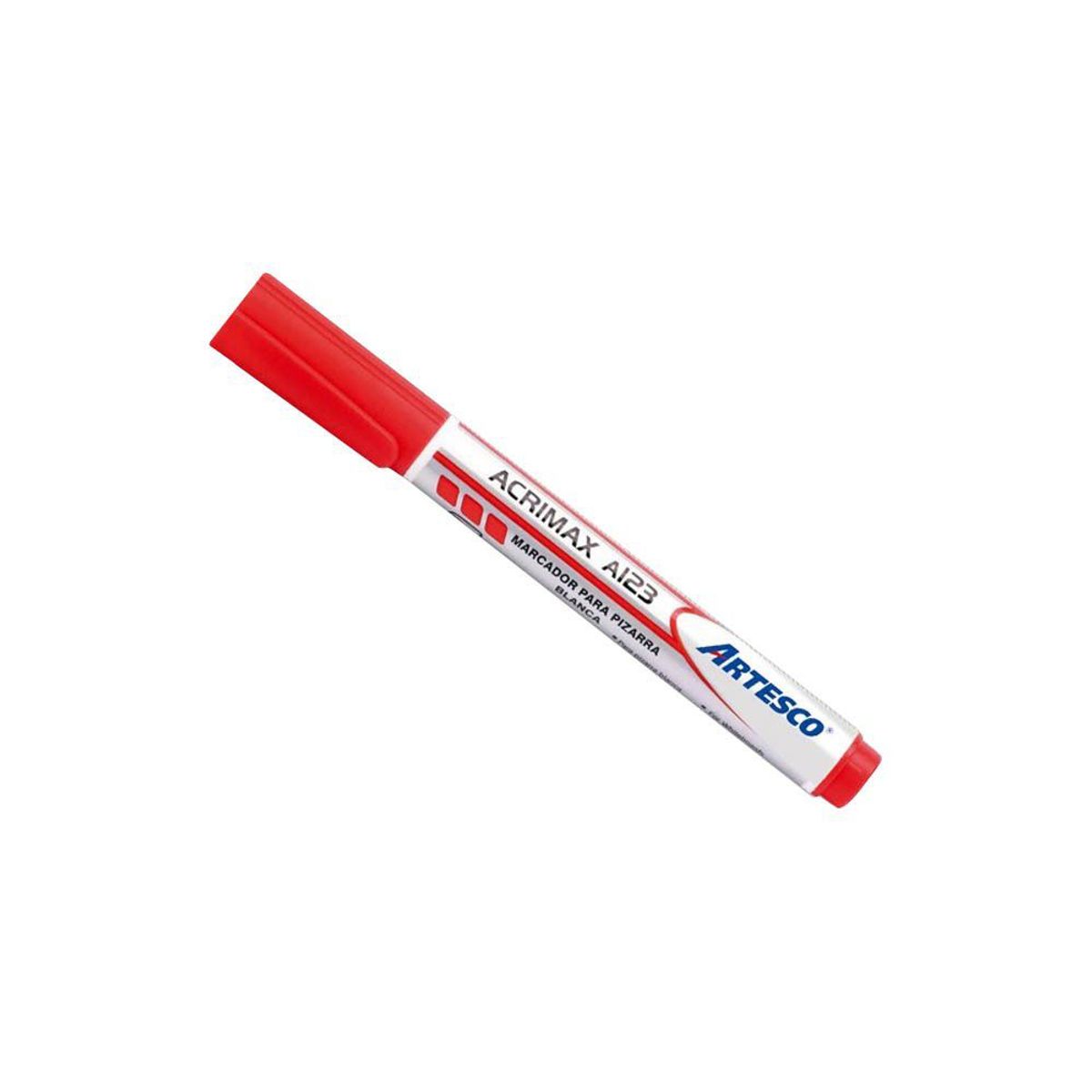 ARTESCO - Plumón Para Pizarra Artesco Acrimax A123 Color Rojo