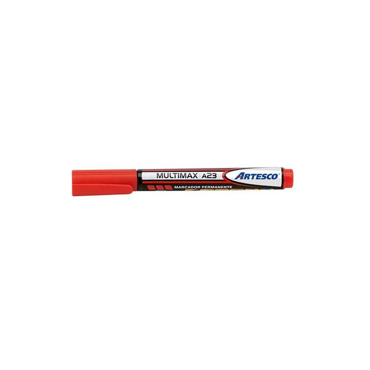 ARTESCO - Plumón Indeleble Artesco Multimax A123 Color Rojo