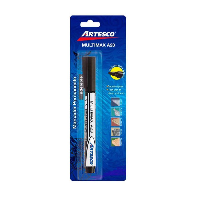 ARTESCO - Blist Marcador Multimax A23 Negro X 1Und Toda Su