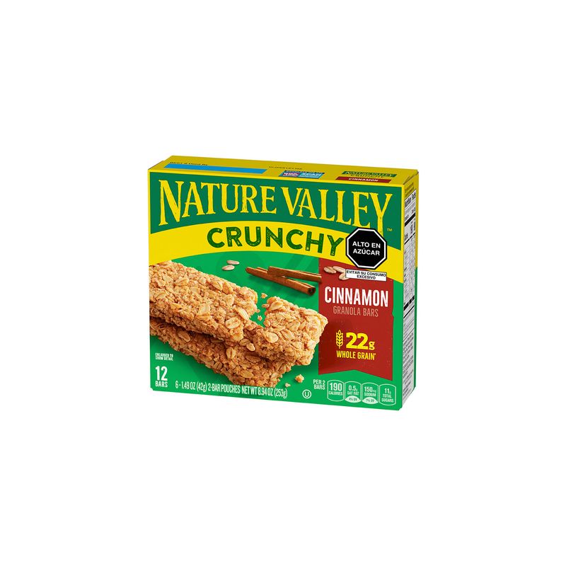 NATURE VALLEY - Barras de Granola Nature Valley Crunchy Cinnamon Caja 253 g