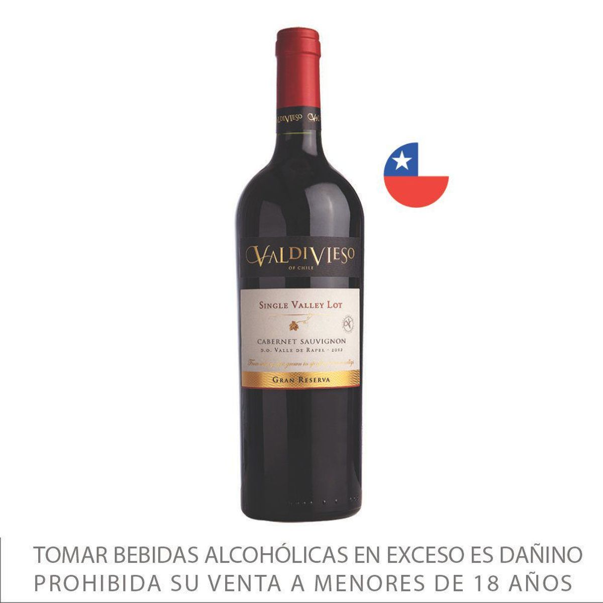 VALDIVIESO - Vino Tinto Valdivieso Valley Lot Cabernet Sauvignon Botella 750 mL