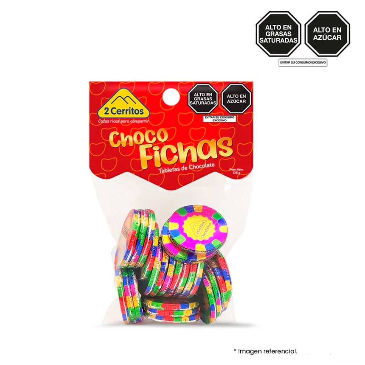 2 CERRITOS - Chocolate Chocofichas 2 Cerritos Bolsa 125 g