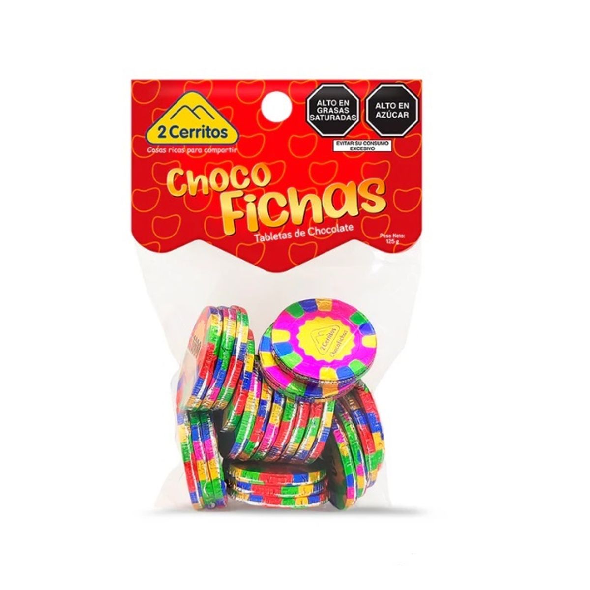 2 CERRITOS - Chocolate Chocofichas 2 Cerritos Bolsa 125 g
