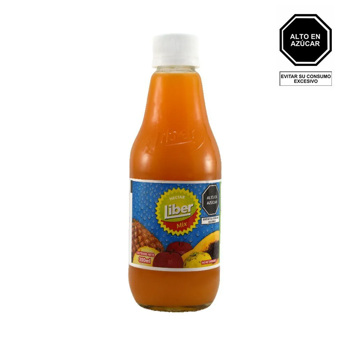 LIBER - Bebida Liber Sabor Durazno Botella 300 mL