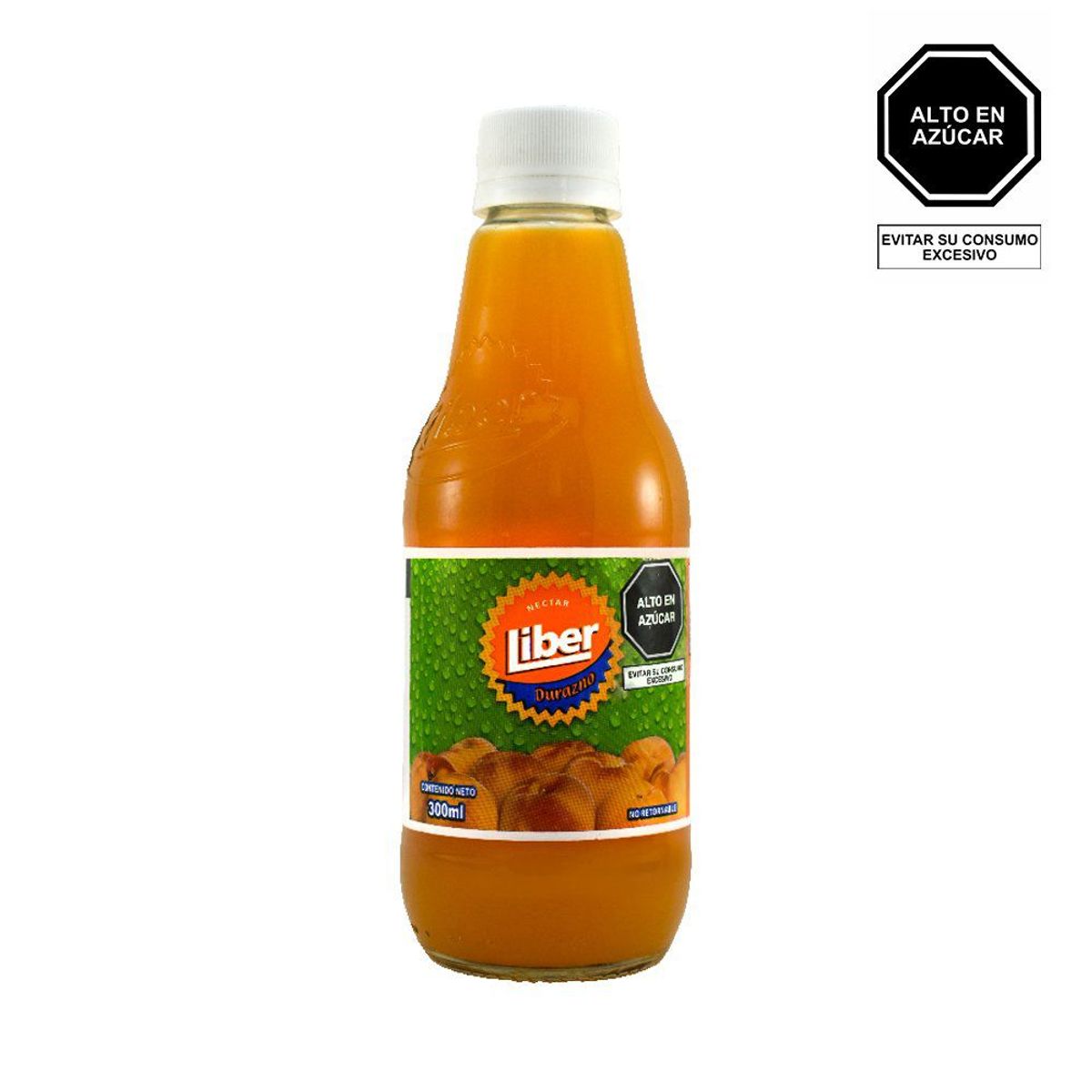 LIBER - Bebida Liber Sabor Néctar Durazno Botella 1 L