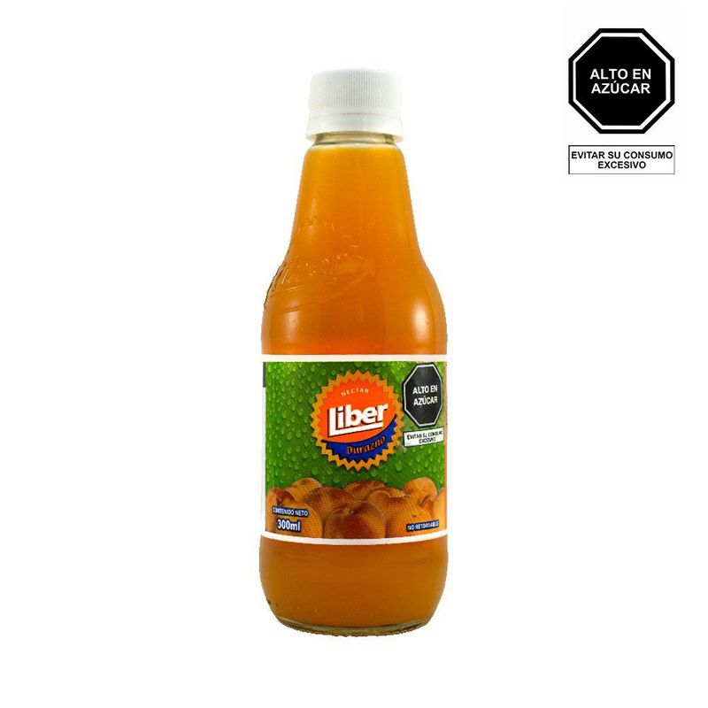 LIBER - Bebida Liber Sabor Néctar Durazno Botella 1 L