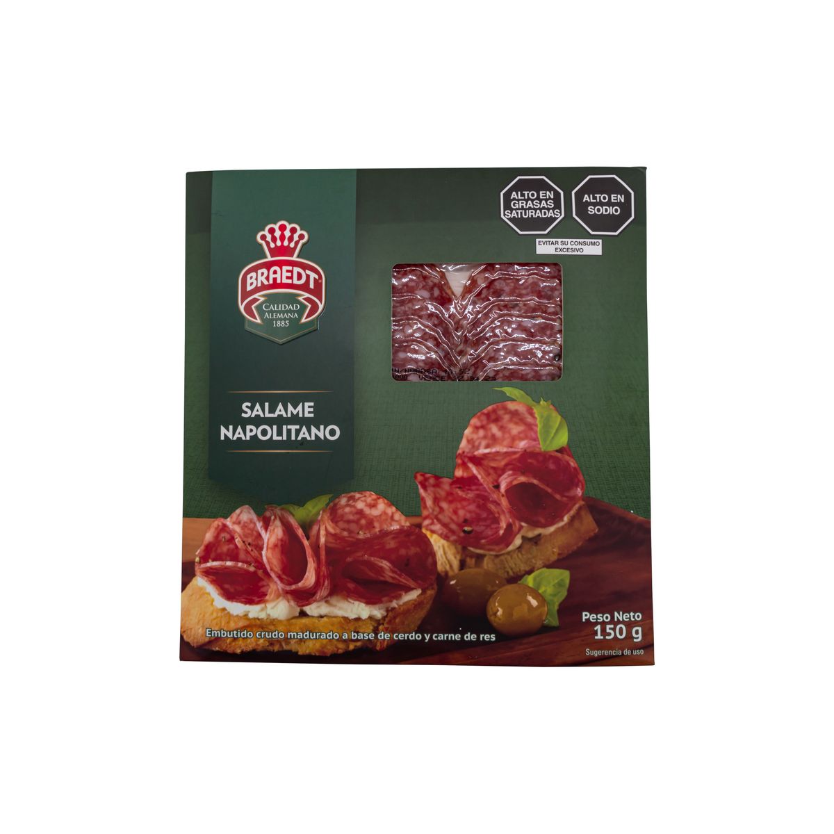 BRAEDT - Salame Napolitano Braedt Empaque 150 g