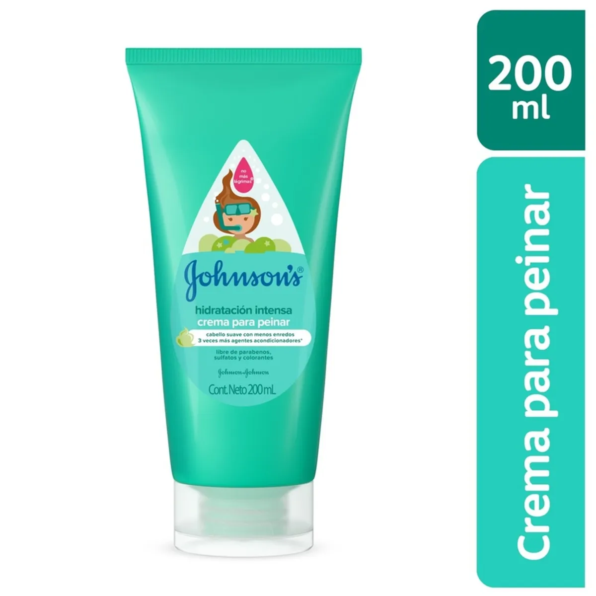 JOHNSONS - Crema Peinadora Johnsons Baby Hidratación Intensa Envase 200 mL