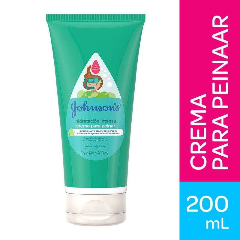 JOHNSONS - Crema Peinadora Johnsons Baby Hidratación Intensa Envase 200 mL
