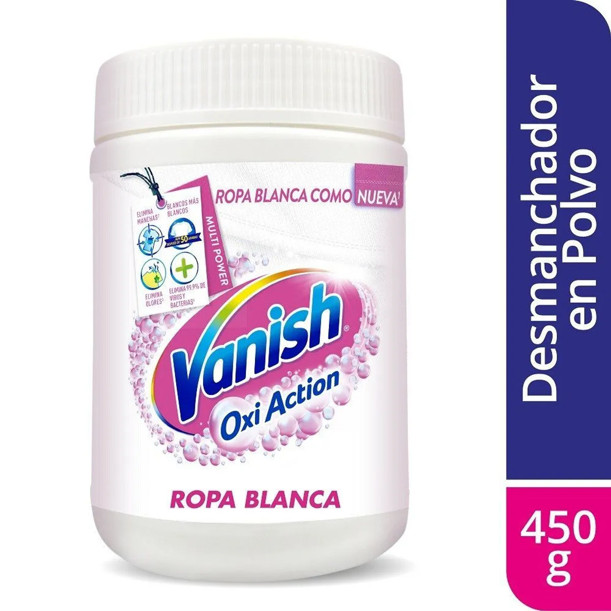 VANISH - Quitamanchas en Polvo Vanish Ropa Blanca Envase 450 g