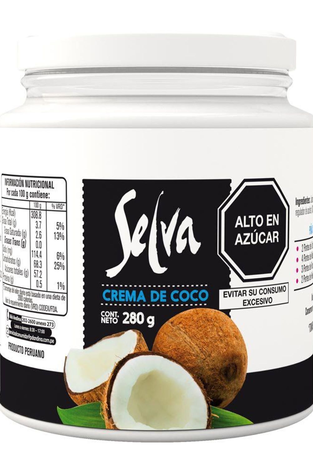 SELVA - Crema de Coco Selva Envase 280 g