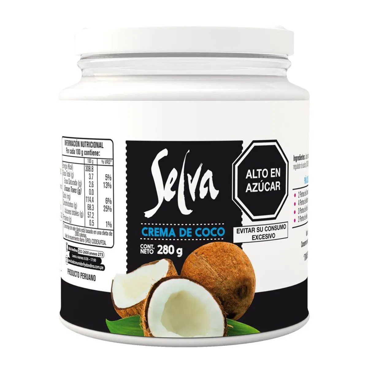 SELVA - Crema de Coco Selva Envase 280 g