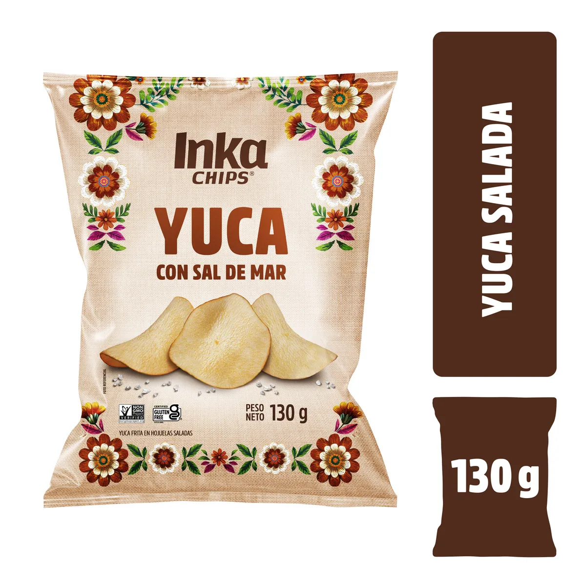 INKA CHIPS - Veggie Chips Yuca Inka Chips Bolsa 130 g