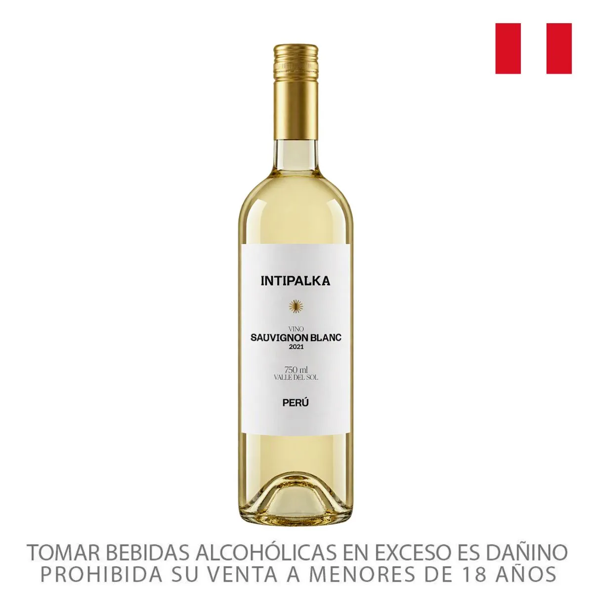 INTIPALKA - Vino Blanco Intipalka Sauvignon Blanc Botella 750 mL
