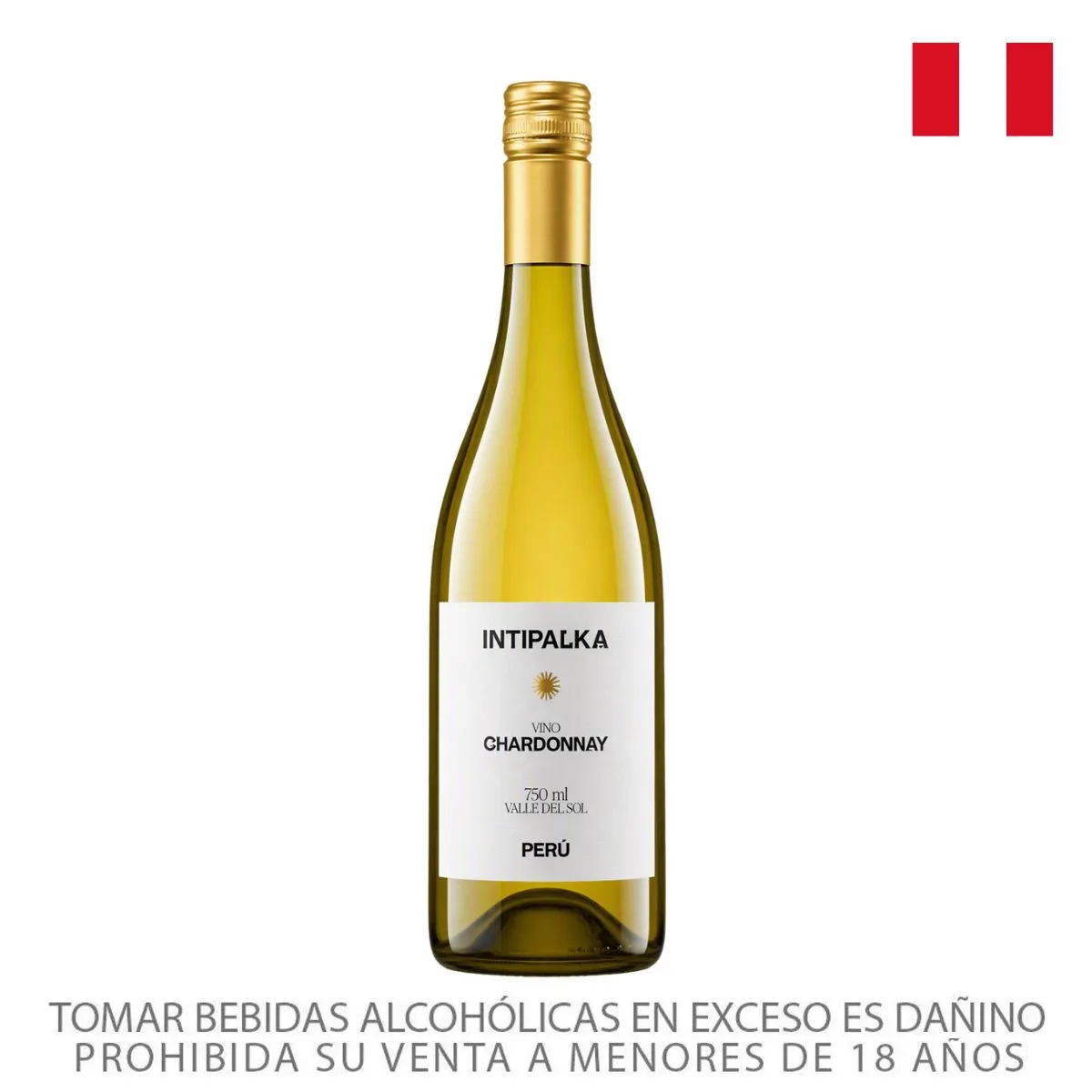 INTIPALKA - Vino Blanco Intipalka Chardonnay Botella 750 mL