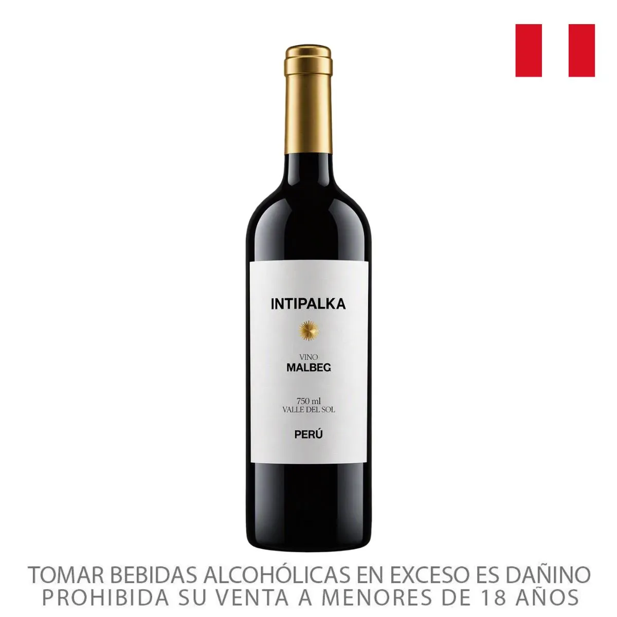 INTIPALKA - Vino Tinto Intipalka Malbec Botella 750 mL