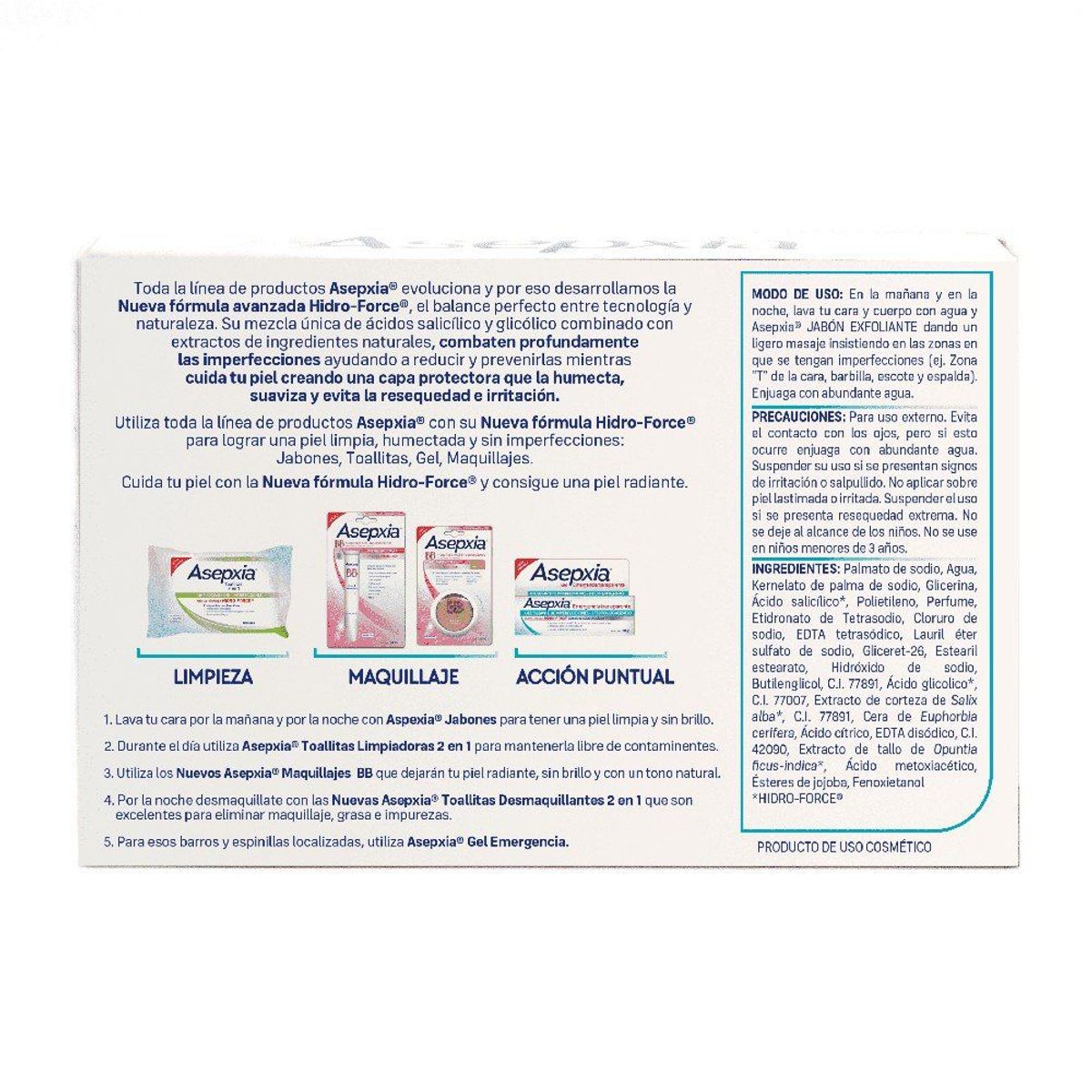 ASEPXIA - Jabón Exfoliante Anti-Imperfecciones Asepxia Barra