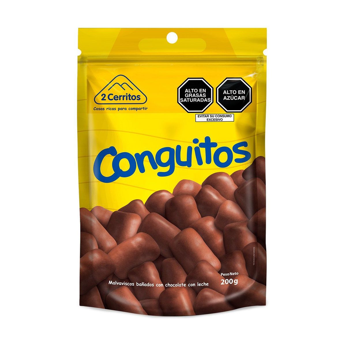2 CERRITOS - Malvaviscos con Chocolate Conguitos 2 Cerritos Bolsa 200 g