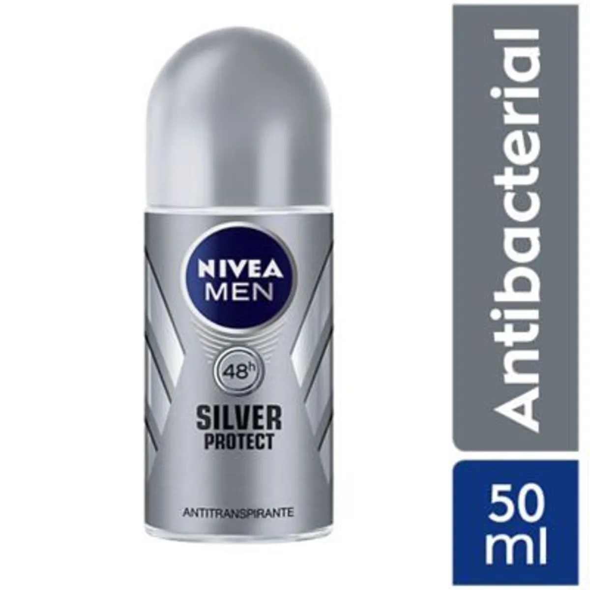 NIVEA - Antitranspirante Roll On Nivea Men Silver Protect Envase 50 mL