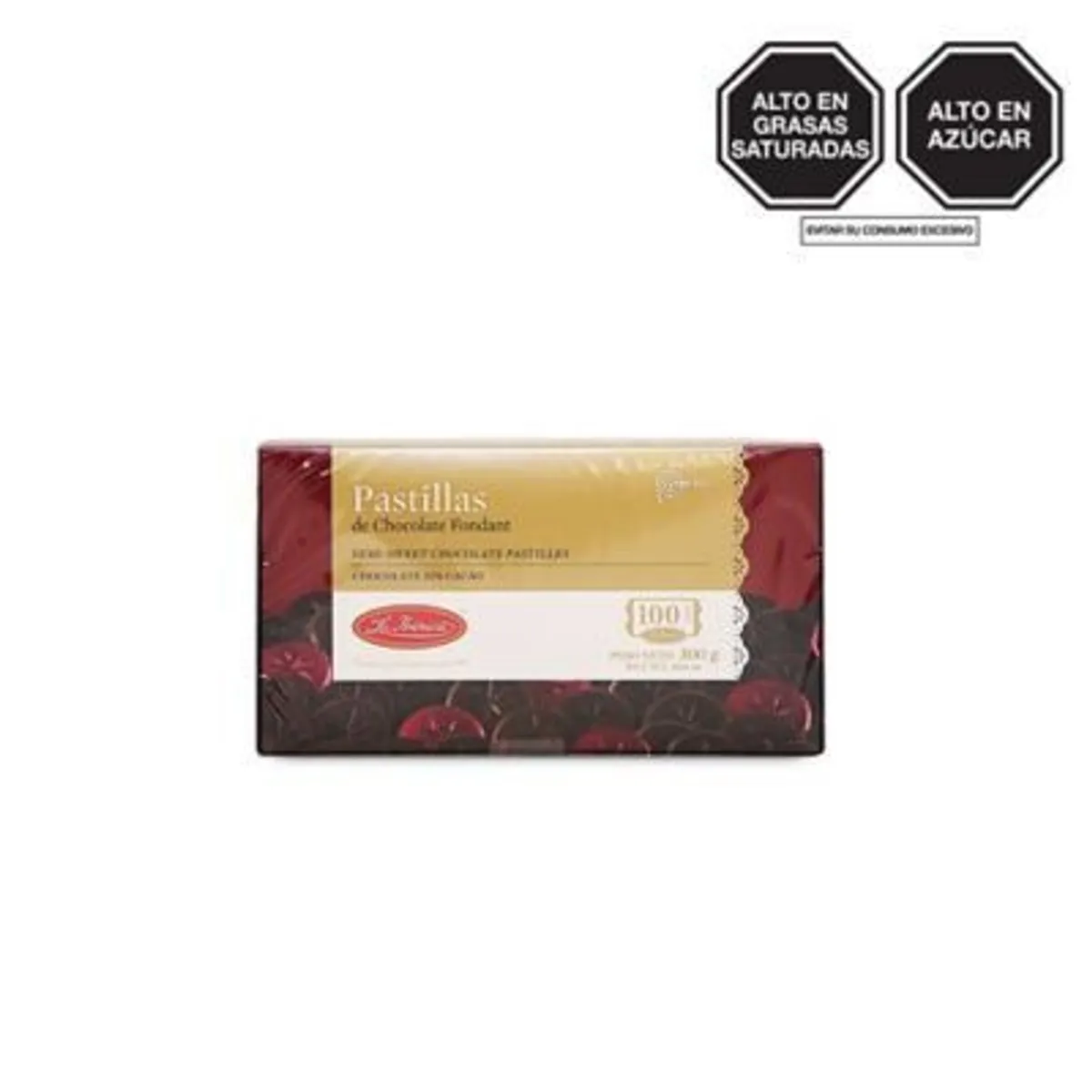 LA IBERICA - Pastillas de Chocolate Fondant La Ibérica Caja 300 g