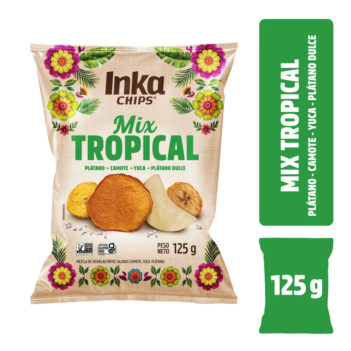 INKA CHIPS - Chips de Vegetales Inka Chips Mix Tropical Bolsa 125 g