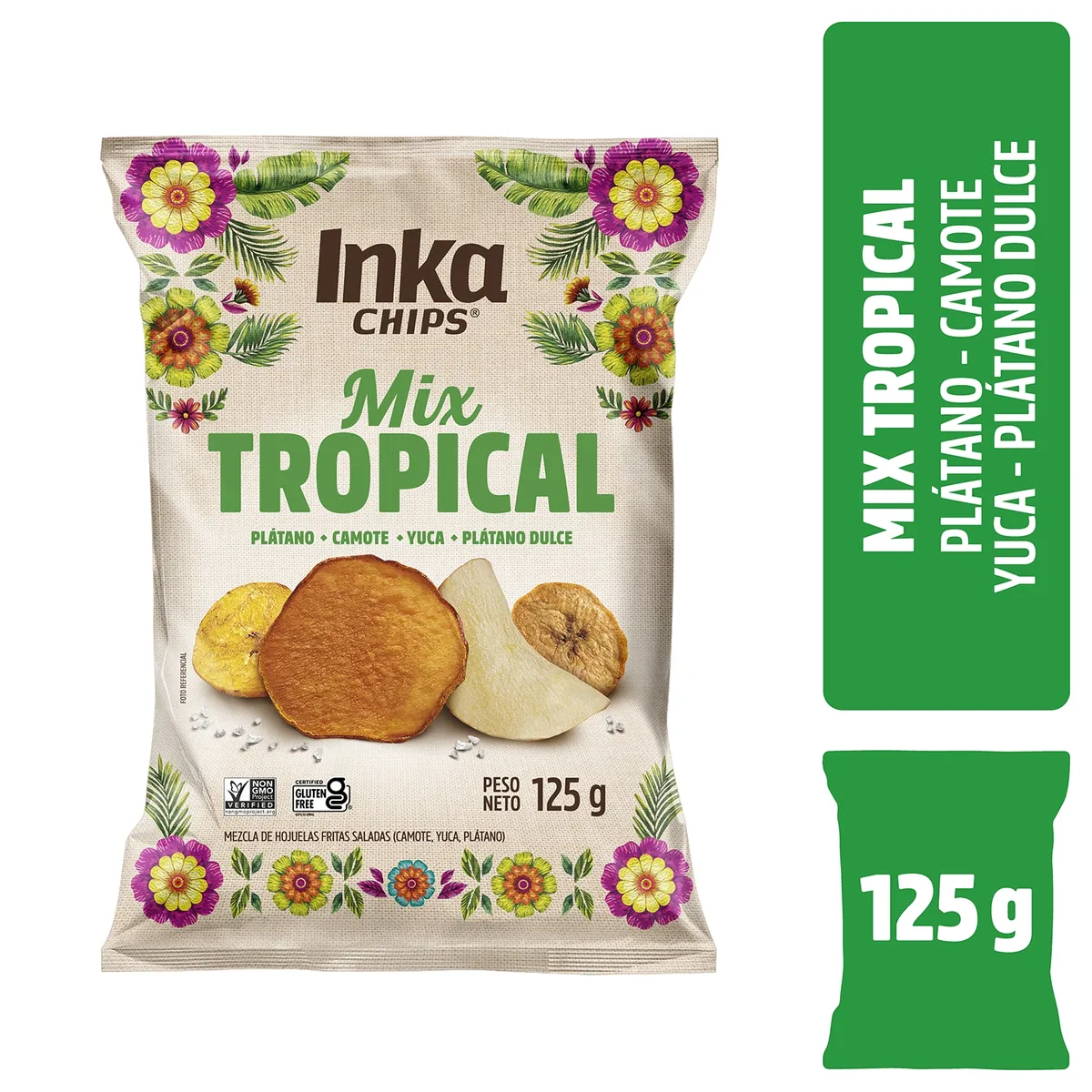 INKA CHIPS - Chips de Vegetales Inka Chips Mix Tropical Bolsa 125 g