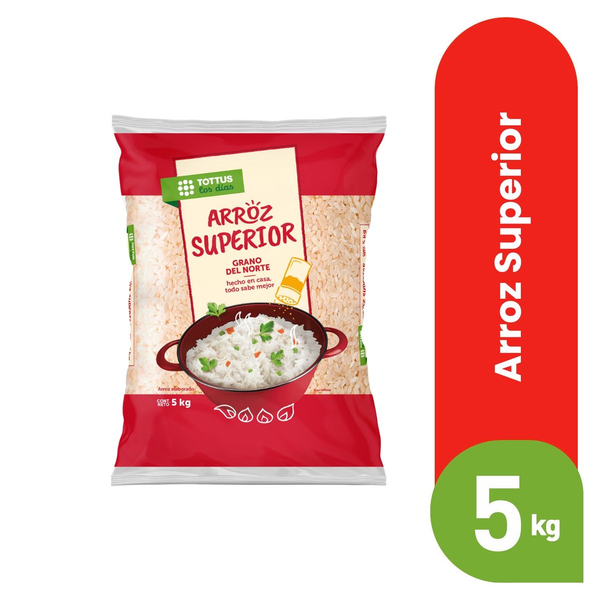 TOTTUS - Arroz Superior Tottus Bolsa 5 Kg