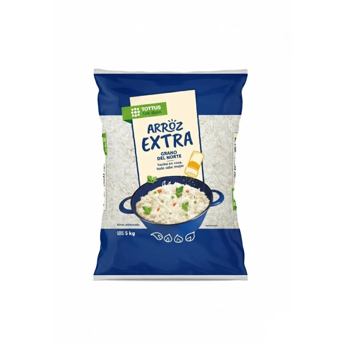 TOTTUS - Arroz Extra Tottus Bolsa 5 Kg