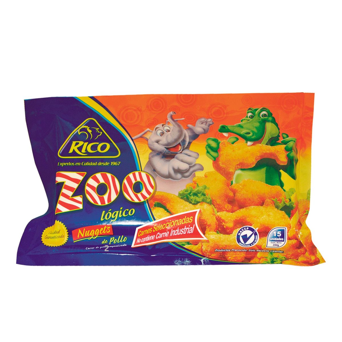 RICO - Zoonuggets de Pollo Precocidos Rico Empaque 350 g
