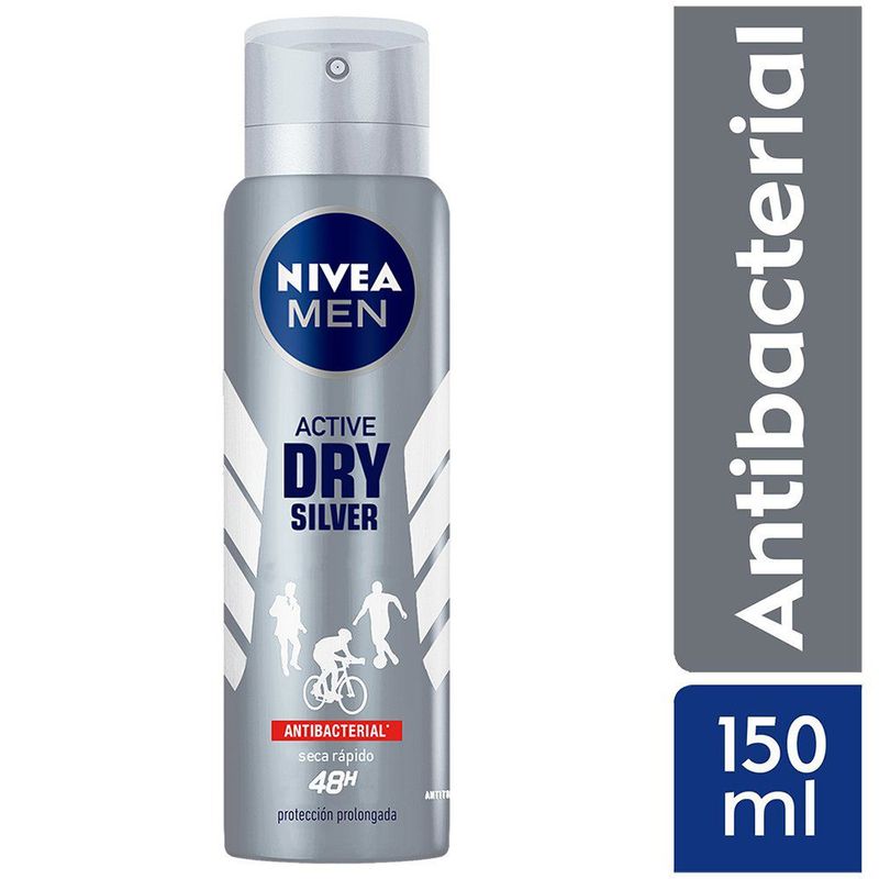 NIVEA - Desodorante Nivea Spray Silver Protect Envase 150 mL