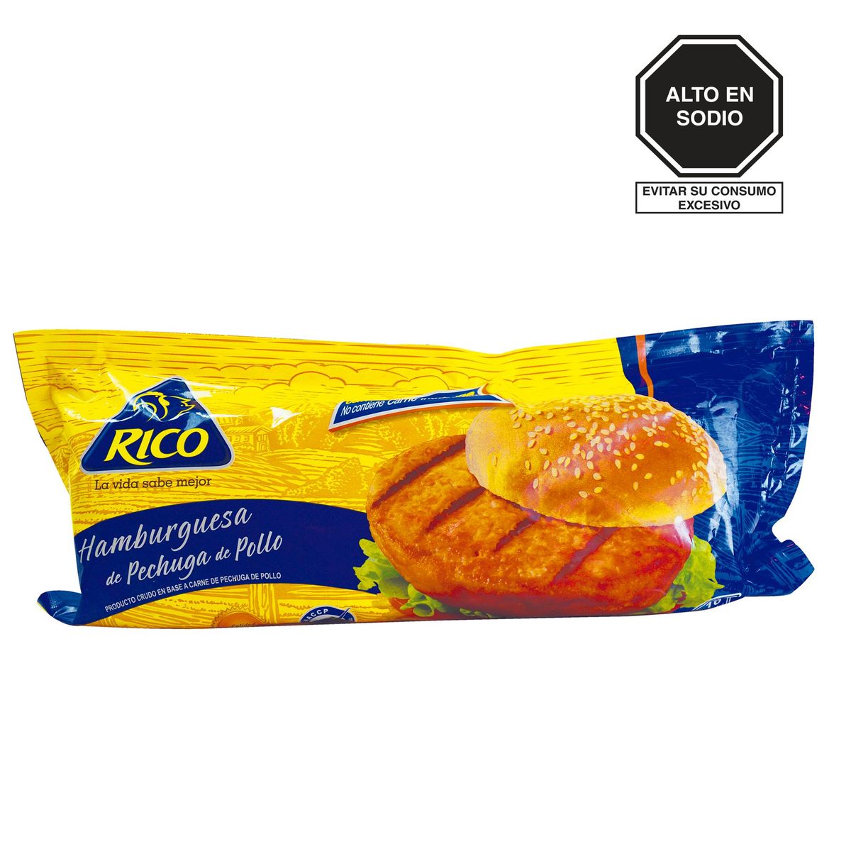 RICO - Hamburguesas de Pechuga de Pollo Rico Empaque 960 g