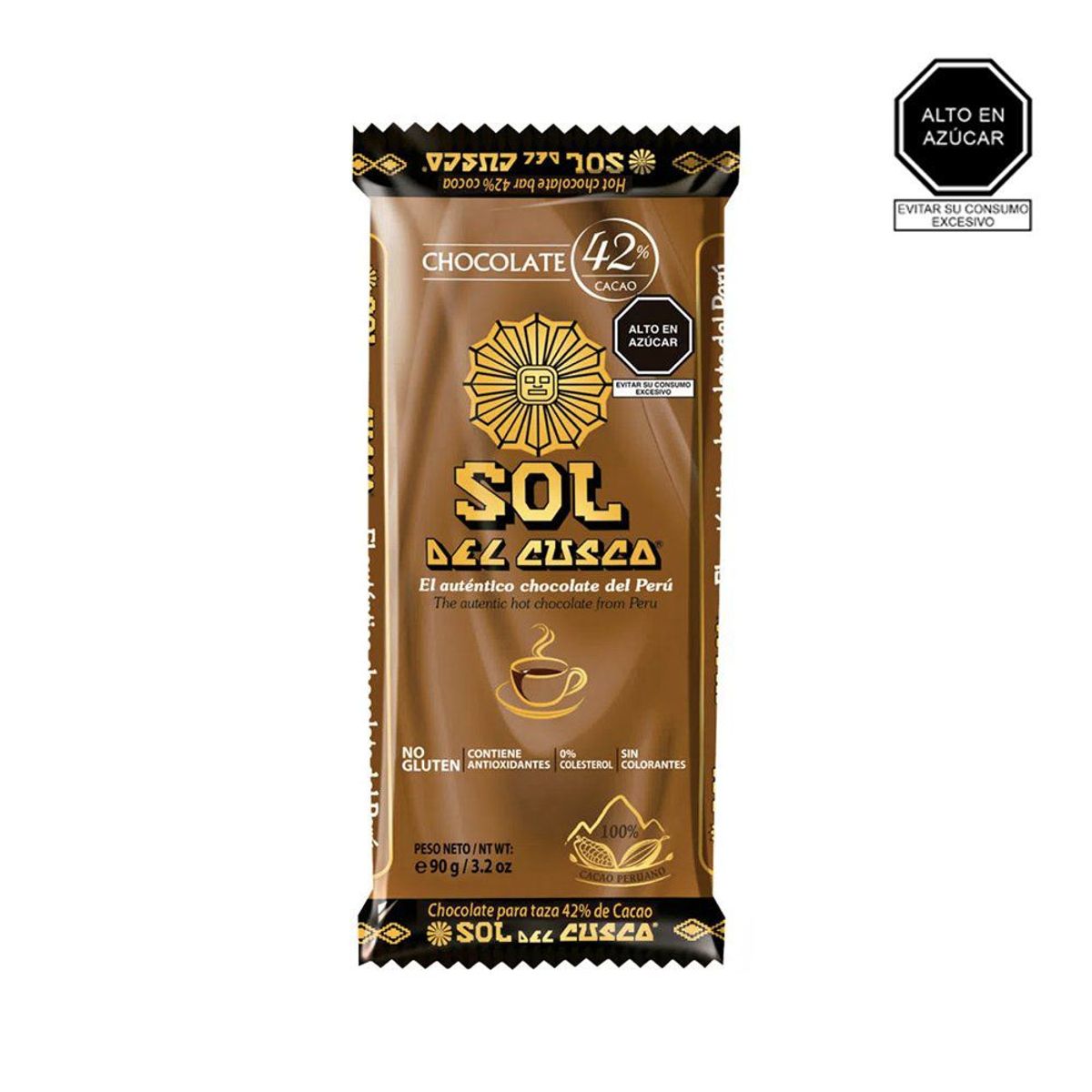 SOL DEL CUSCO - Chocolate para Taza Sol del Cusco Empaque 90 g