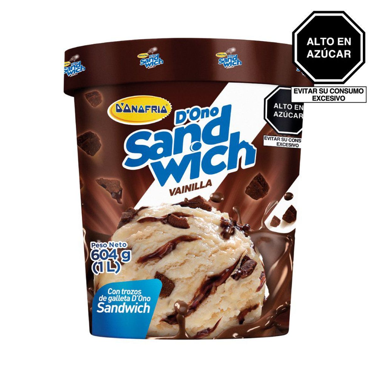 DONOFRIO - Helado Donofrio Dono Sandwich Vainilla Pote 1 L