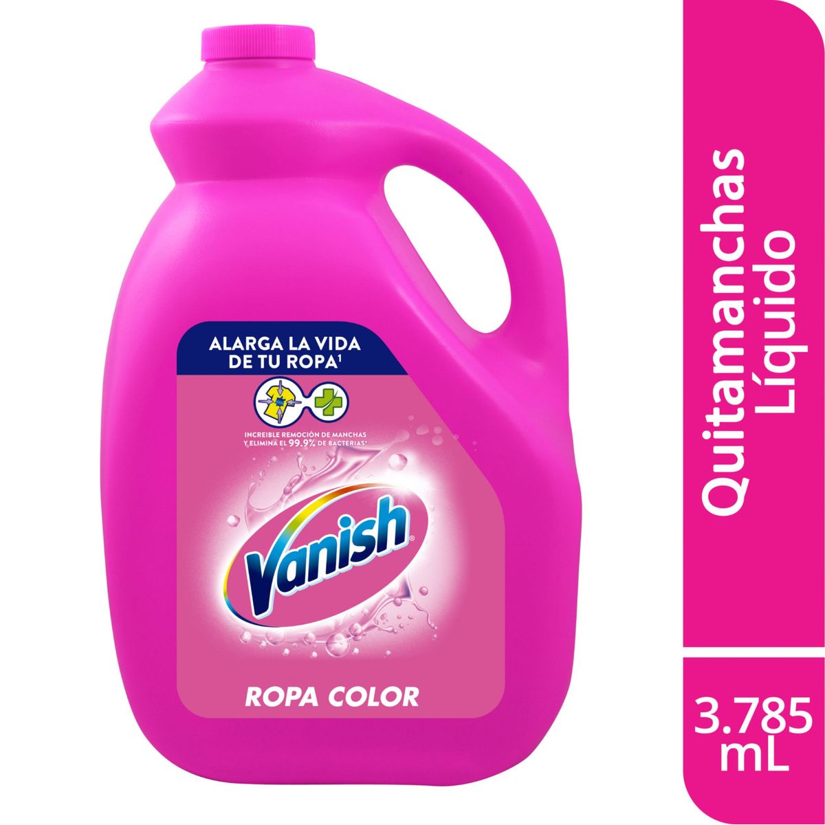 VANISH - Quitamanchas Líquido Vanish Ropa Color Botella 3.785 L