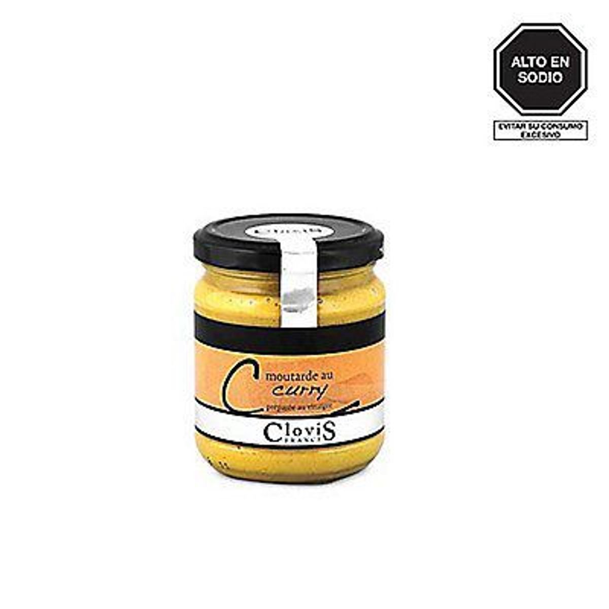 CLOVIS - Mostaza al Curry con Vinagre Clovis Envase 200 g